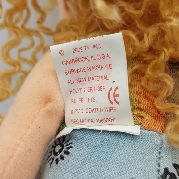 ♠️3/$30♠️ TY - Teenine Boopers Paula Plapperstasche Beanie Babies 2002 8" - Picture 4 of 6